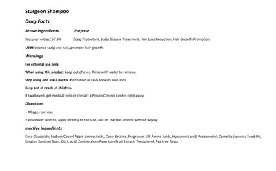 Sturgeon Shampoo.jpg Sturgeon Shampoo - Sturgeon Shampoo